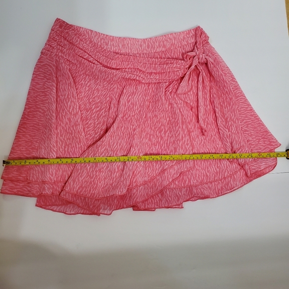 Aerie Pink Tie Wrap Mini Skirt Womens Size Large - Picture 14 of 14